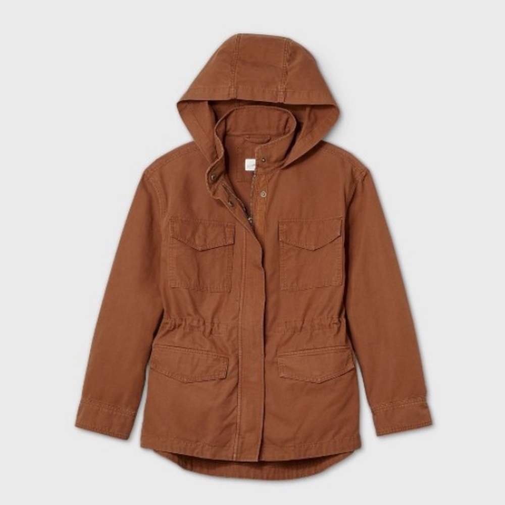 Anorak Jacket in Rust color